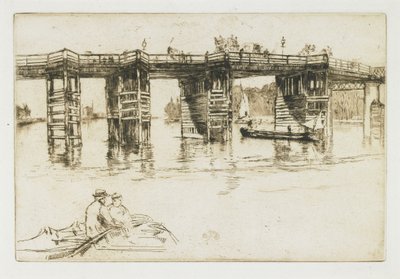 Old Putney Bridge, 1879 by James Abbott McNeill Whistler